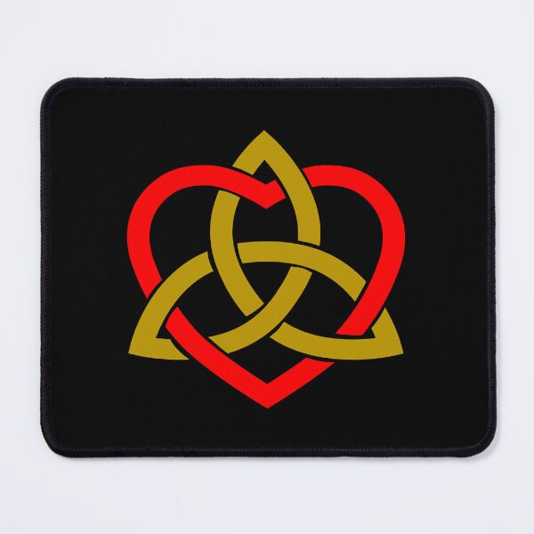Item preview, Gold Celtic Trinity Knot with Red Heart designed and sold by Jeallan Designs.