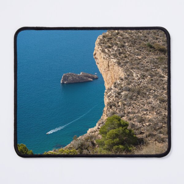 Item preview, Cliffs and island on the Mediterranean coast designed and sold by Adriana Mueller.
