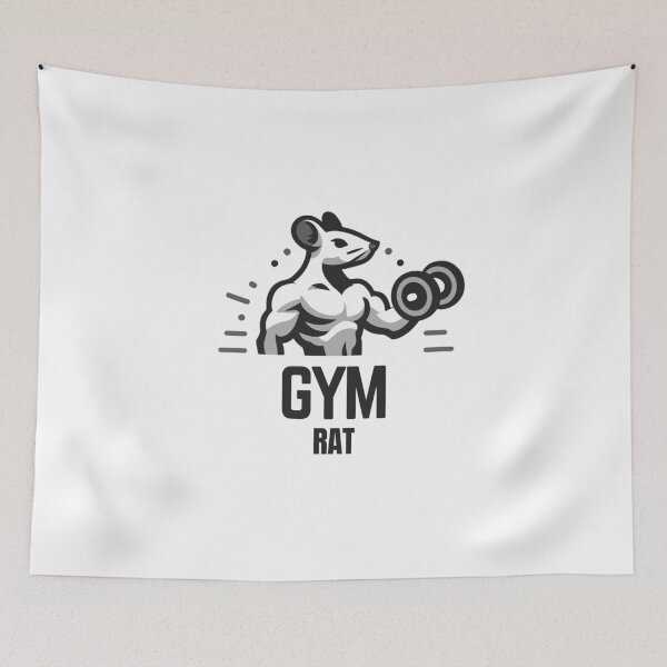 Item preview, Gym Rat - Workout Rat black designed and sold by Weknes.