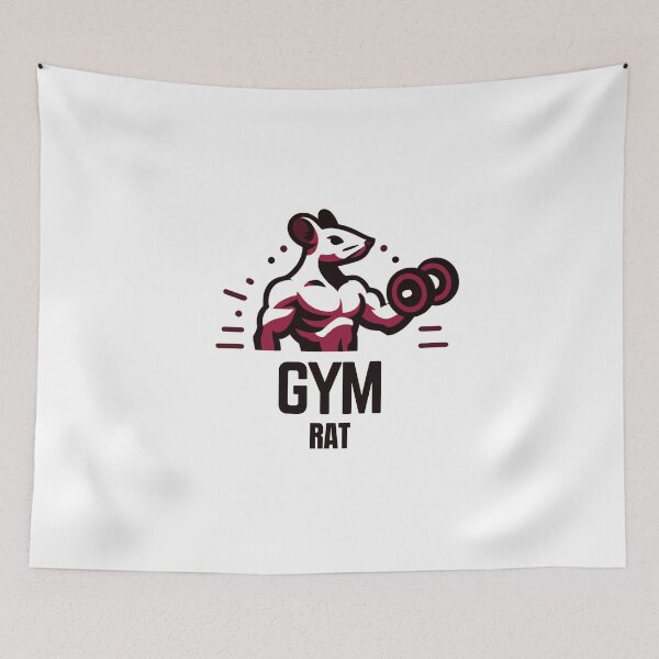 Item preview, Gym Rat - Workout Rat red designed and sold by Weknes.