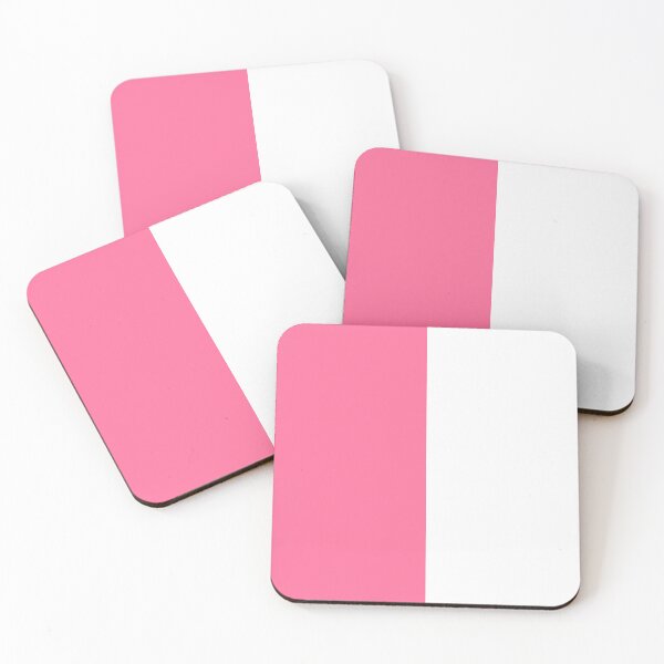 Item preview, Pink White Two Tone Color Split designed and sold by PatternTitan.