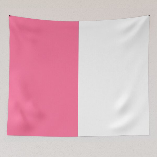 Item preview, Pink White Two Tone Color Split designed and sold by PatternTitan.
