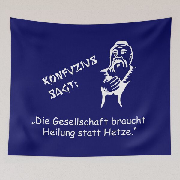 Item preview, Confucius says: Society needs healing instead of agitation ... designed and sold by ARTmanhART.