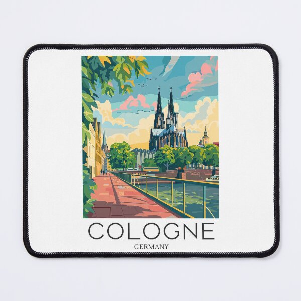 Item preview, A Pop Art Travel Print of Cologne - Germany  designed and sold by StudioRedKoala.