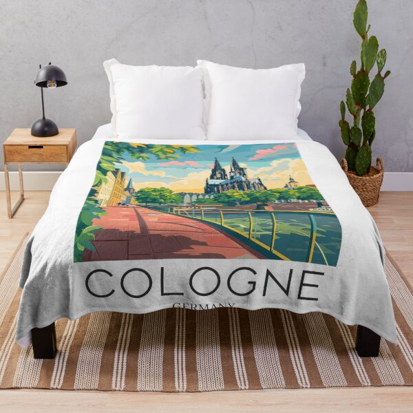 Item preview, A Pop Art Travel Print of Cologne - Germany  designed and sold by StudioRedKoala.
