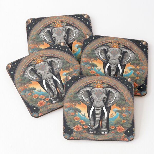 Item preview, Floral Elephant with Tranquil Energy designed and sold by josie1680.