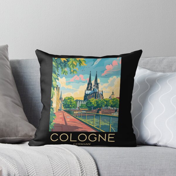 Item preview, A Pop Art Travel Print of Cologne - Germany  designed and sold by StudioRedKoala.
