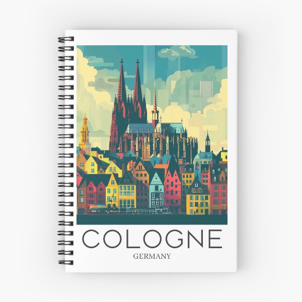 Item preview, A Pop Art Travel Print of Cologne - Germany  designed and sold by StudioRedKoala.