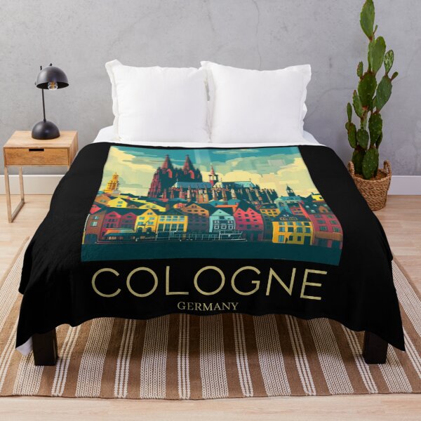 Item preview, A Pop Art Travel Print of Cologne - Germany  designed and sold by StudioRedKoala.