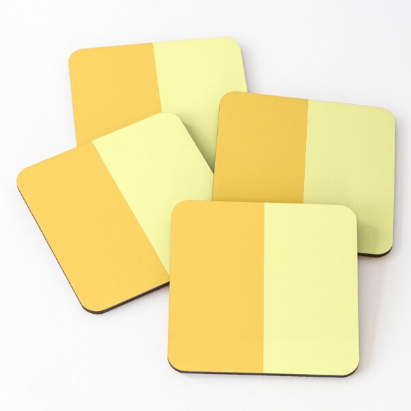 Item preview, Light Dark Yellow Two Tone Color Split designed and sold by PatternTitan.