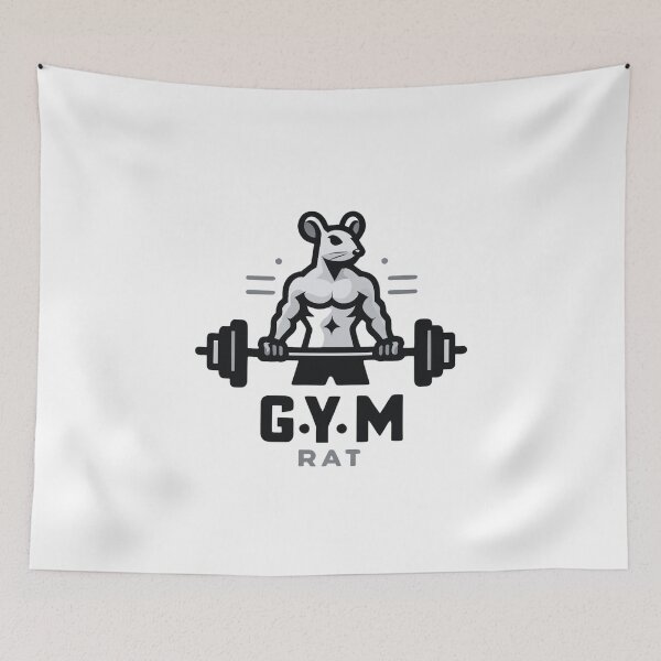 Item preview, Gym Rat Bodybuilding Motivation Grey designed and sold by Weknes.