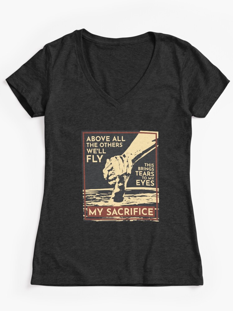 My Sacrifice Creed Rock Fitted V-Neck T-Shirt