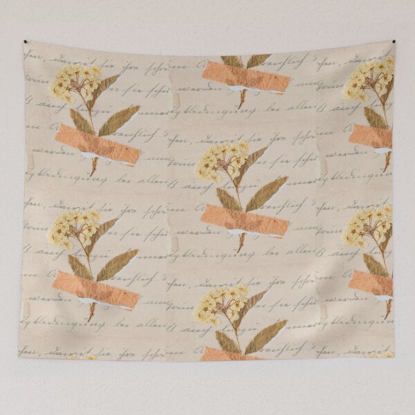 Item preview, Vintage Elegance: Flowers and Handwritten Memories designed and sold by MisiuKolorowy.