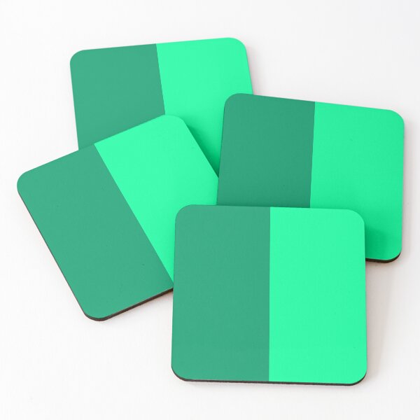 Item preview, Light Dark Green Two Tone Color Split designed and sold by PatternTitan.