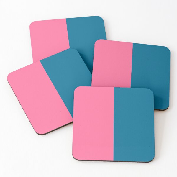 Item preview, Pink Blue Two Tone Color Split designed and sold by PatternTitan.