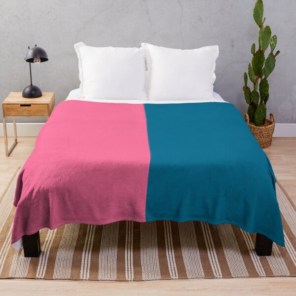 Item preview, Pink Blue Two Tone Color Split designed and sold by PatternTitan.