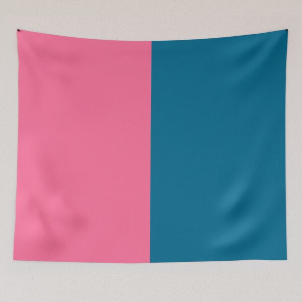 Item preview, Pink Blue Two Tone Color Split designed and sold by PatternTitan.