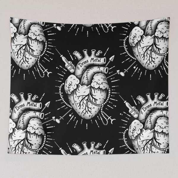 Item preview, Drone Metal Heart Vibes Dark soul in Mind designed and sold by Piotrek0001.