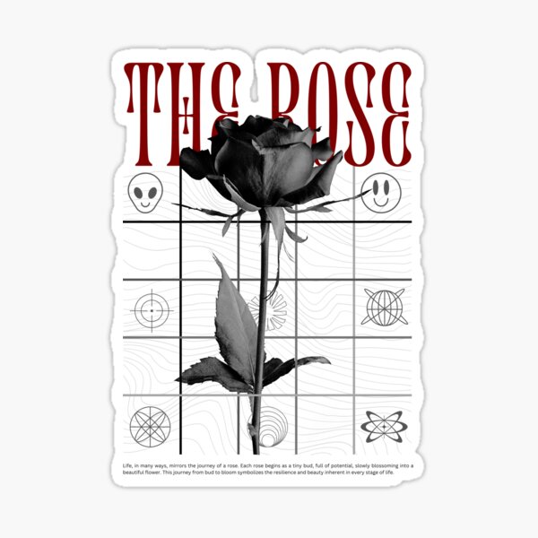Item preview, Monochrome Brutalist Rose Art  designed and sold by Versatile  Vibes Co..