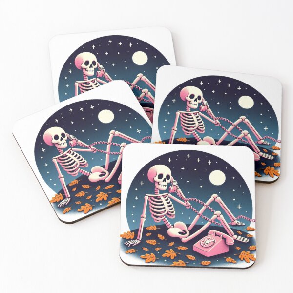 Item preview, Autumn Skeleton Phone Call designed and sold by agazub90.