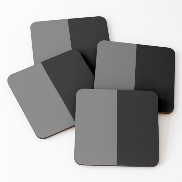 Item preview, Ash Gray Black Two Tone Color Split designed and sold by PatternTitan.