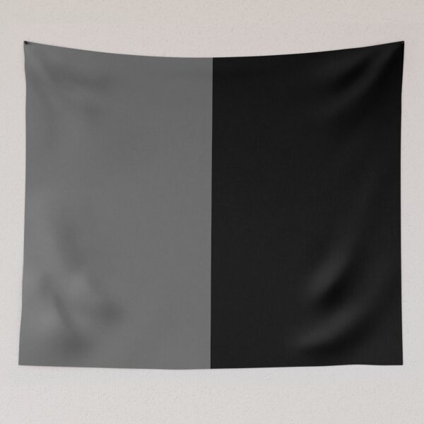 Item preview, Ash Gray Black Two Tone Color Split designed and sold by PatternTitan.