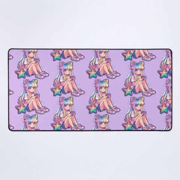 Item preview, rainbow cat girl anime designed and sold by m-litomirskaya.