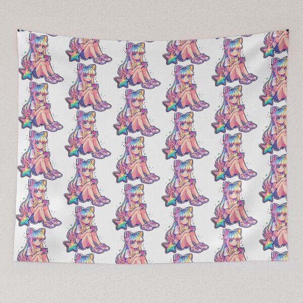 Item preview, rainbow cat girl anime designed and sold by m-litomirskaya.