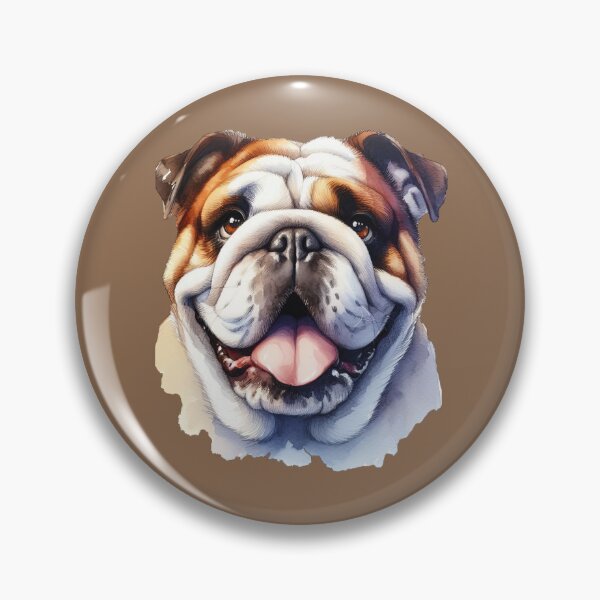 Item preview, English Bulldog Watercolor Portrait - Charming Print -2 designed and sold by lloreleya.