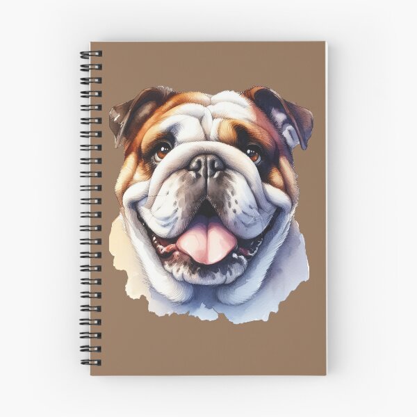 Item preview, English Bulldog Watercolor Portrait - Charming Print -2 designed and sold by lloreleya.