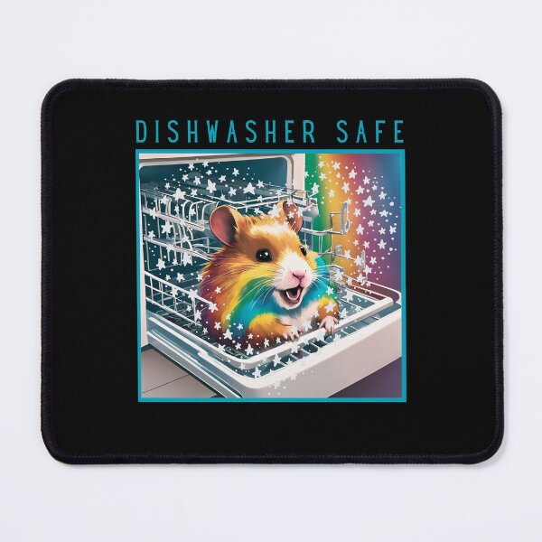 Item preview, Dishwasher Safe With Funny Hamster designed and sold by LadyGoodwill.