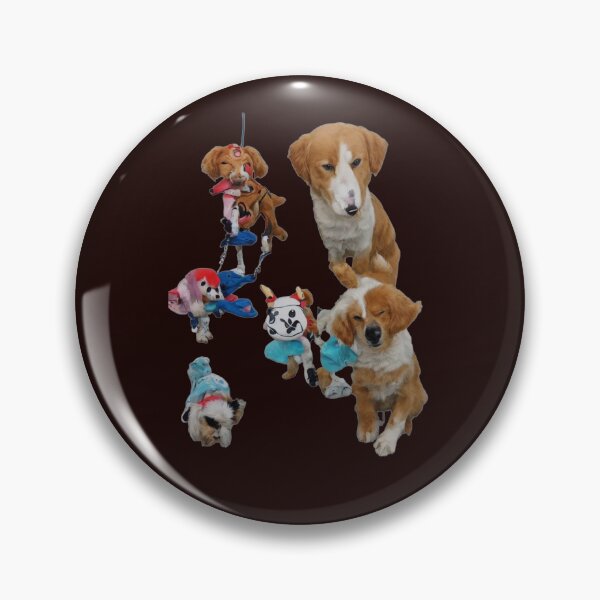Item preview,  brown and white pets with toys designed and sold by Chaotic Critters.