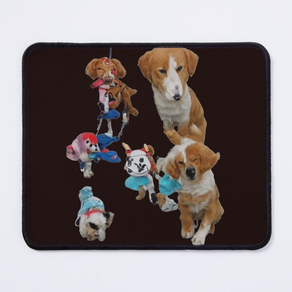 Item preview,  brown and white pets with toys designed and sold by Chaotic Critters.