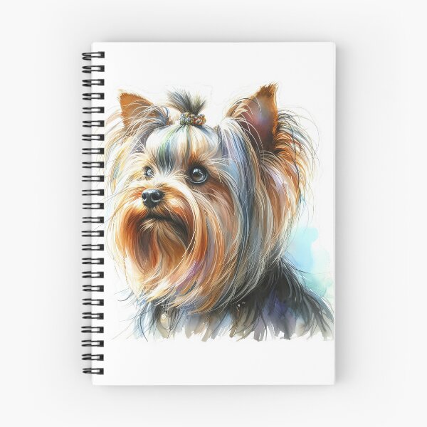 Item preview, Yorkshire Terrier Watercolor Portrait - Adorable Print designed and sold by lloreleya.