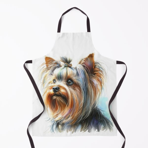 Item preview, Yorkshire Terrier Watercolor Portrait - Adorable Print designed and sold by lloreleya.
