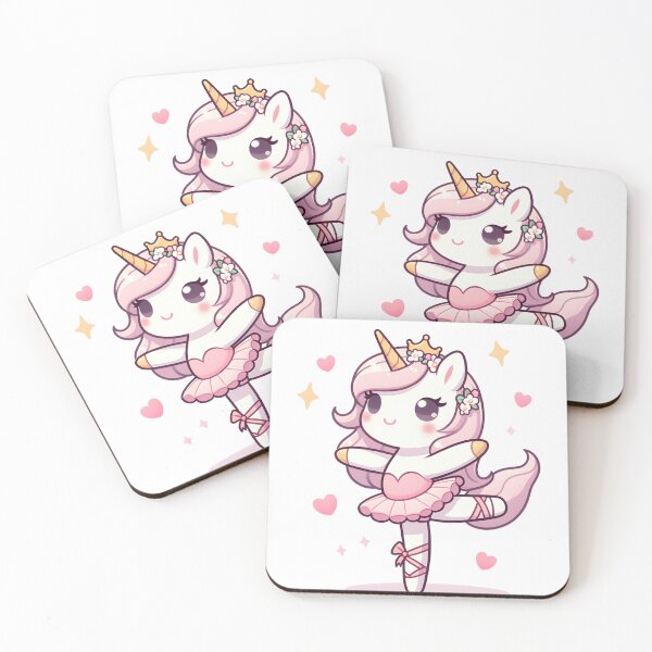Item preview, Kawaii Lovely Unicorn With Ballet Outfit designed and sold by CanvasCutie.