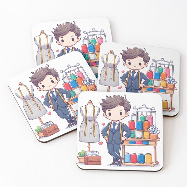 Item preview, Kawaii Fashion Designer With Thread Spools designed and sold by CanvasCutie.