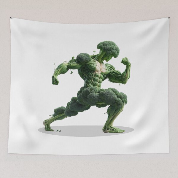 Item preview, Abstract Broccoli Bodybuilder designed and sold by Hungry-Murphy.