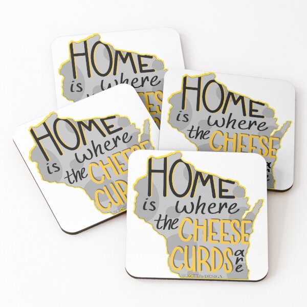 Item preview, Wisconsin - Home is Where the Cheese Curds Are (V.2) designed and sold by Haley Scott.