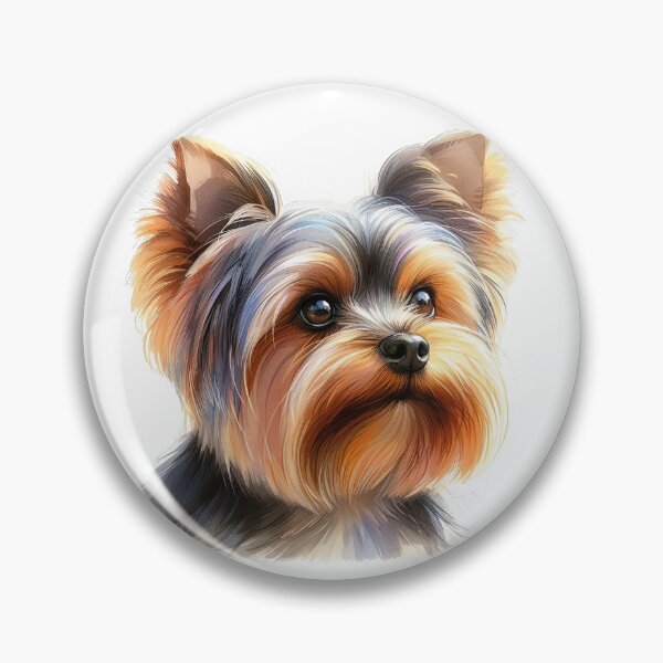 Item preview, Yorkshire Terrier Watercolor Portrait - Adorable Print -2 designed and sold by lloreleya.