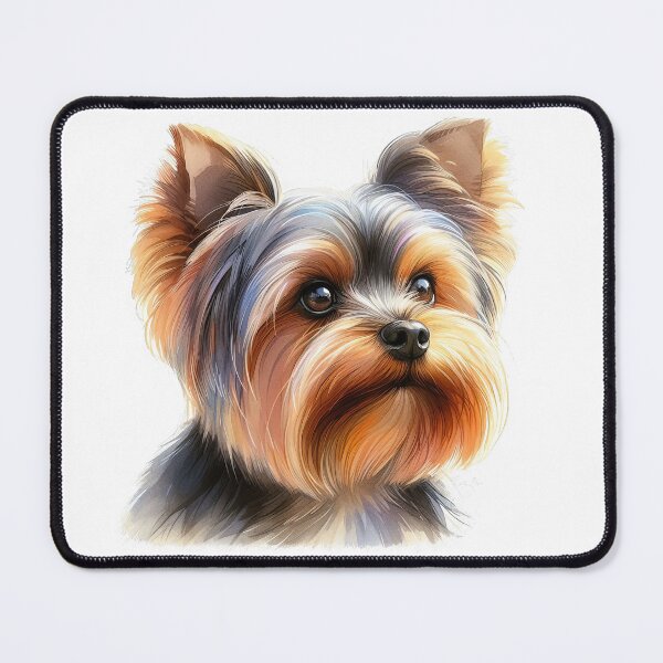 Item preview, Yorkshire Terrier Watercolor Portrait - Adorable Print -2 designed and sold by lloreleya.