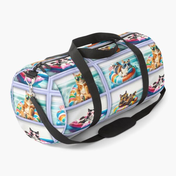 Item preview, Fun Summer Cats Floating in Pool Sunglasses Collage designed and sold by CritterManiaUK.