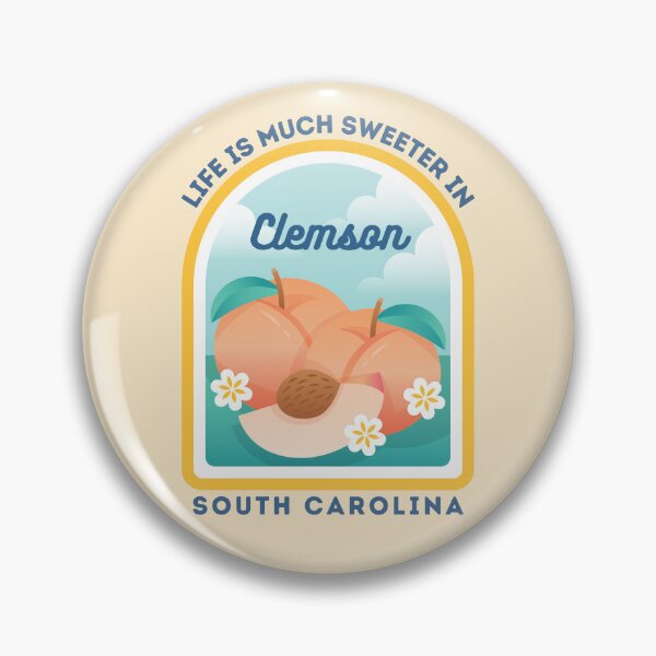 Item preview, Clemson South Carolina SC Peach Tourist Souvenir T-Shirt designed and sold by carolinafound.