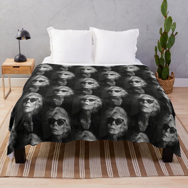 Item preview, fashion stylish granny with tattoos designed and sold by m-litomirskaya.