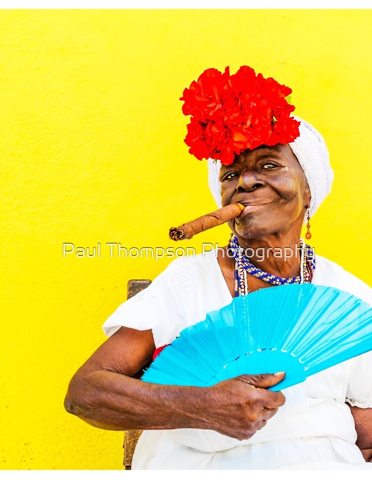 Cuban Woman In Havana With Cigar by tommysphotos