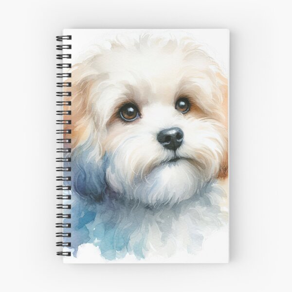 Item preview, Maltese Bolognese Dog Watercolor Portrait - Adorable Print designed and sold by lloreleya.