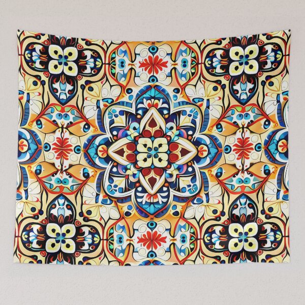 Item preview, Grand Fair Carousel Floral Boho Mandala Cymatics  designed and sold by Zeporas Castle.