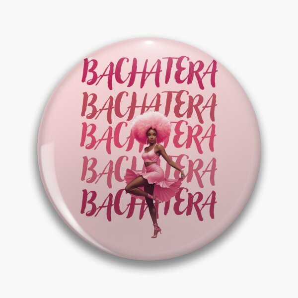 Item preview, Bachatera pink gif afro woman designed and sold by La Loca.