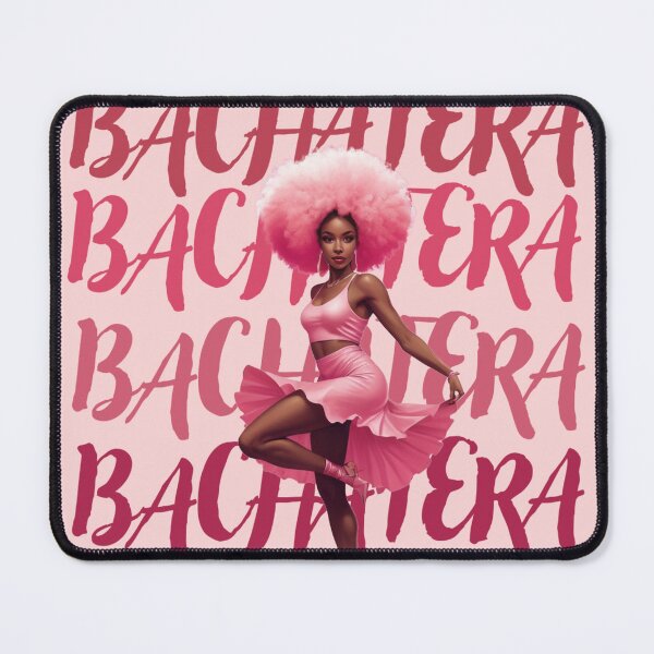 Item preview, Bachatera pink gif afro woman designed and sold by La Loca.