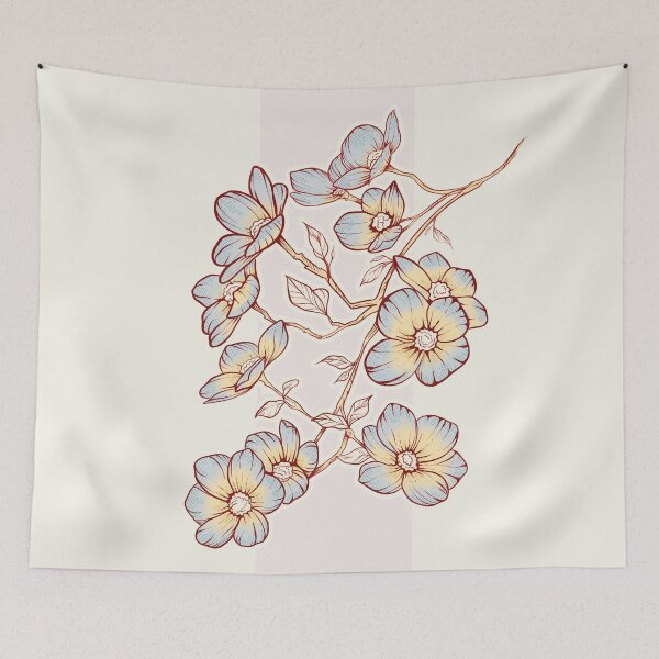 Item preview, Small flowers on hanging branch designed and sold by Rômulo Queiroz.